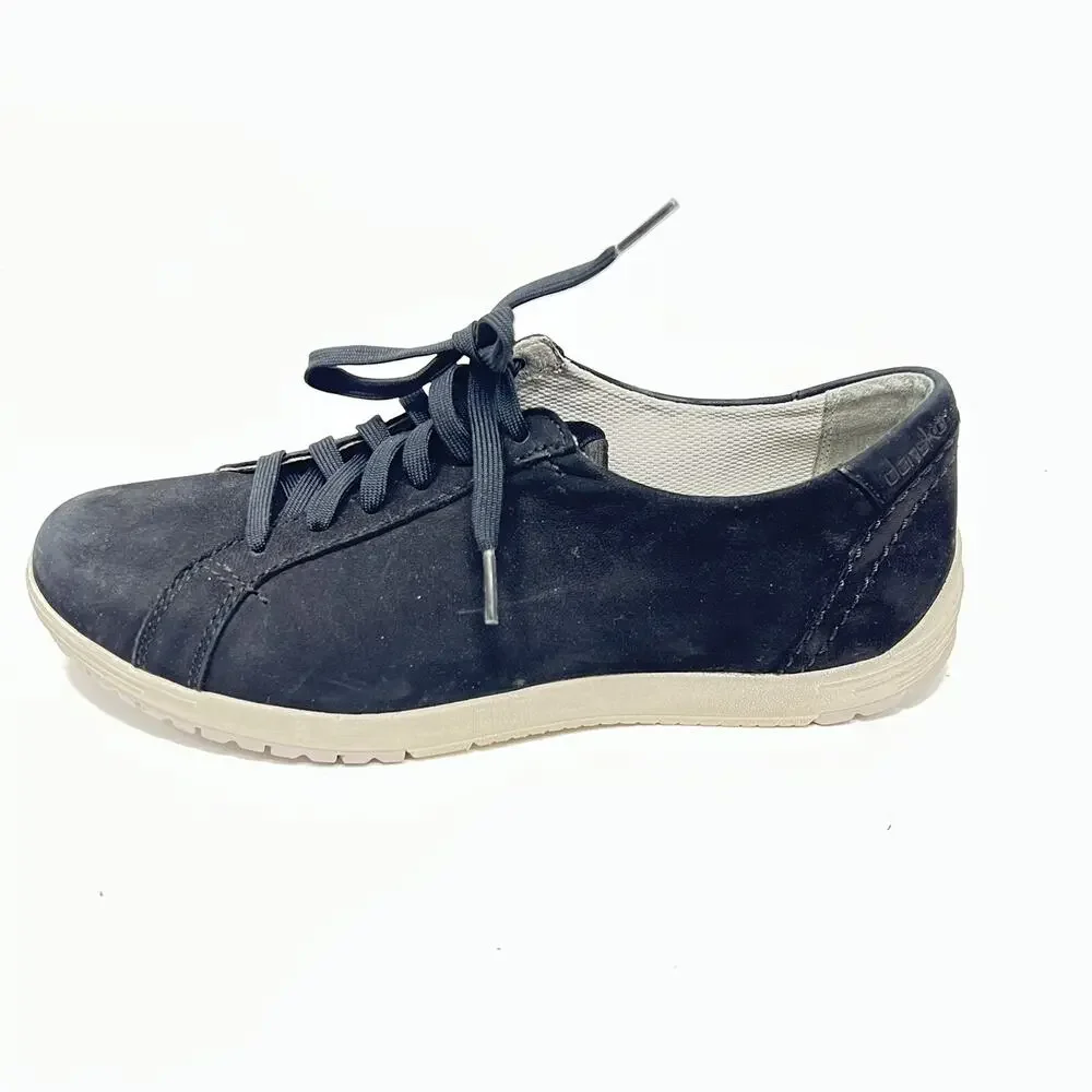 Dansko Womens Leela Black Waterproof Lace Up Sneaker 5906-1042400 SIZE 41